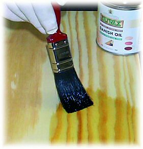 Applying Briwax Danish Oil